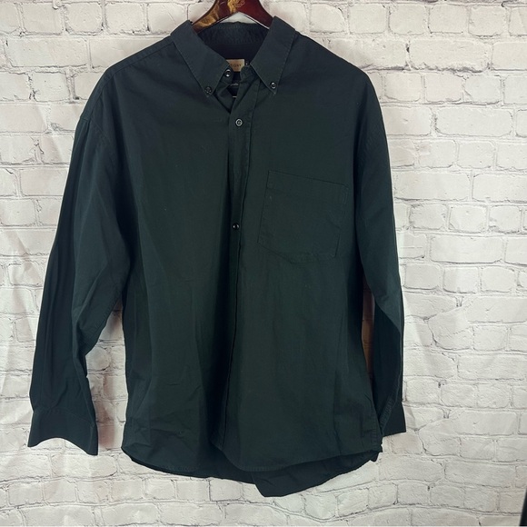 dartigny Men's Black Button-Down Shirt 100% cotton sz 7 (XXL-3XL) see size notes - Picture 1 of 7